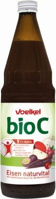 BIO C un mélange de jus riche en fer BIO 750 ml VOELKEL