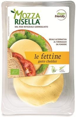 Fromage végétalien à base de riz complet façon cheddar BIO 80 g MOZZARISELLA