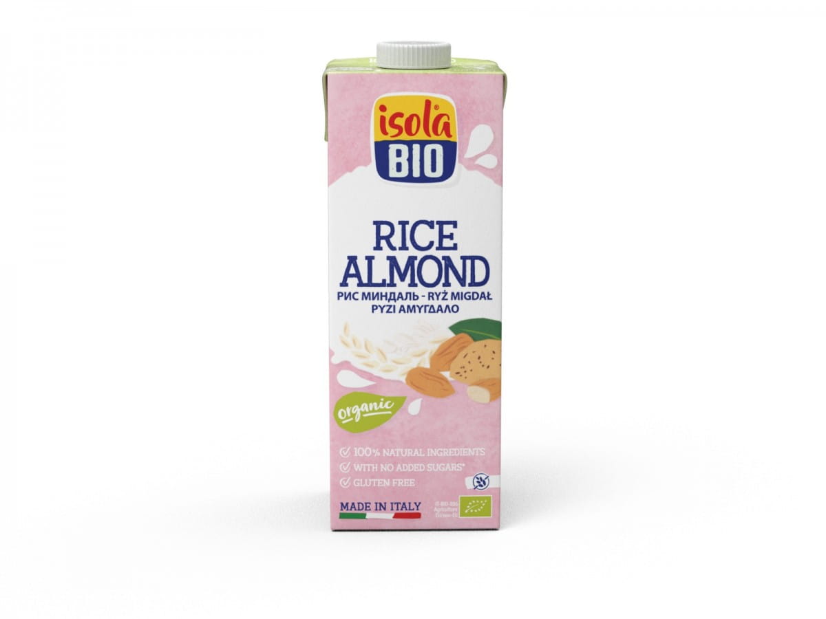 Boisson de riz aux amandes sans gluten BIO 1000 ml ISOLA bio