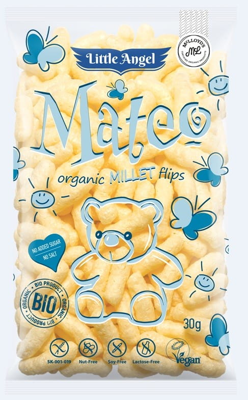 Chips de maïs - millet mateo dès 7 mois sans gluten BIO 30 g LITTLE ANGEL
