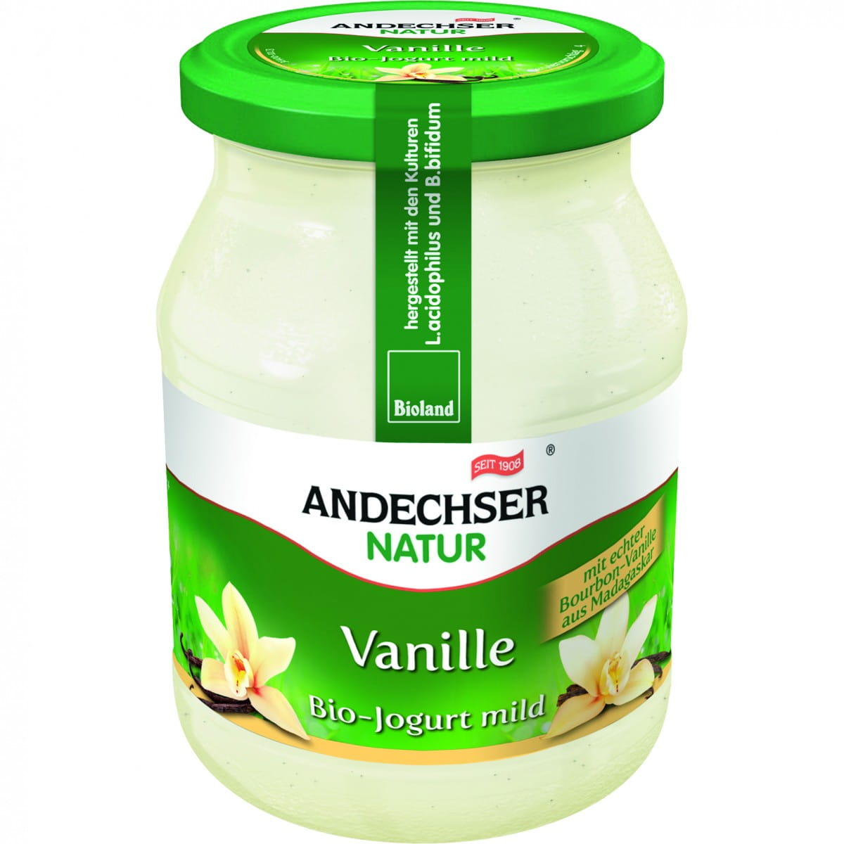 Yaourt vanille 37% BIO 500 g ANDECHSER NATUR