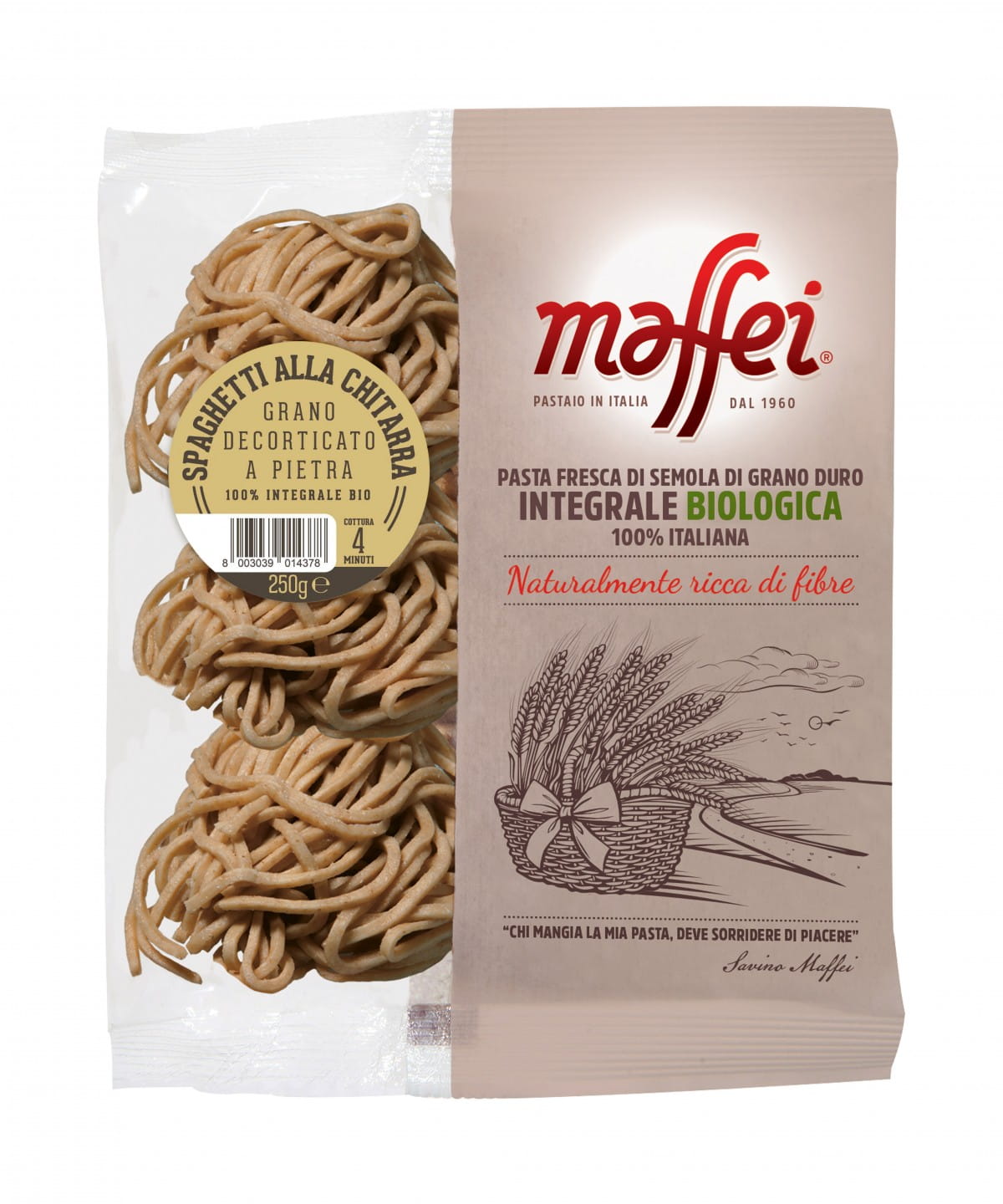 Spaghetti frais complet BIO 250 g MAFFEI