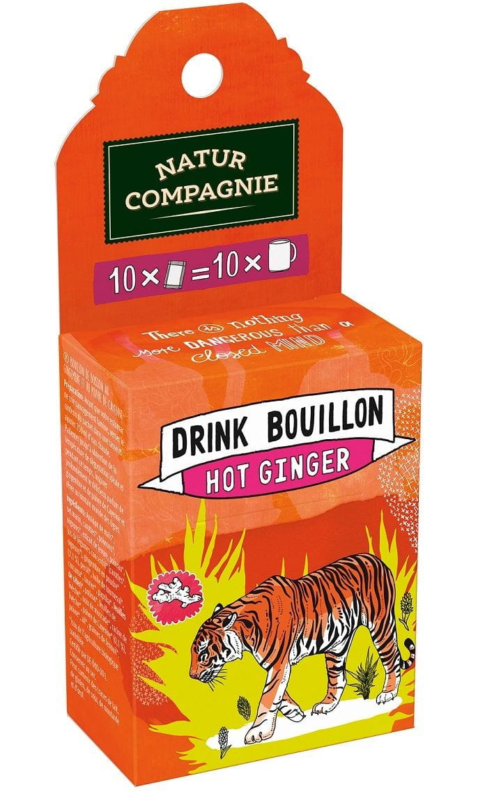 Bouillon à boire au gingembre BIO en sachets (10 x 5 g) - NATUR COMPAGNIE