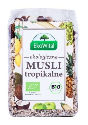 Muesli tropical 20% BIO 300 g ECVITAL