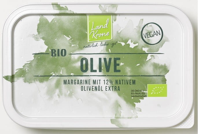 Margarine à l'huile d'olive BIO 250 g - LANDKRONE