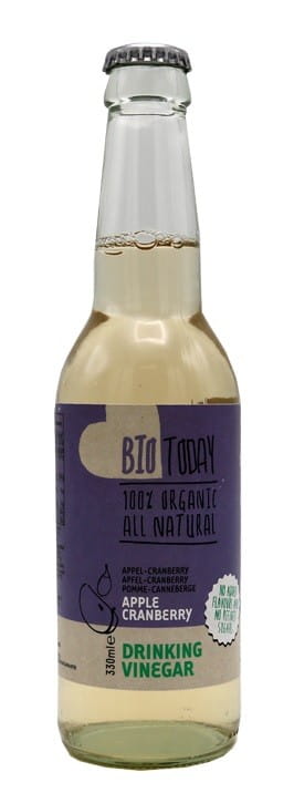 Boisson aromatisée pomme-canneberge au vinaigre de cidre de pomme BIO 330 ml - BIOTODAY