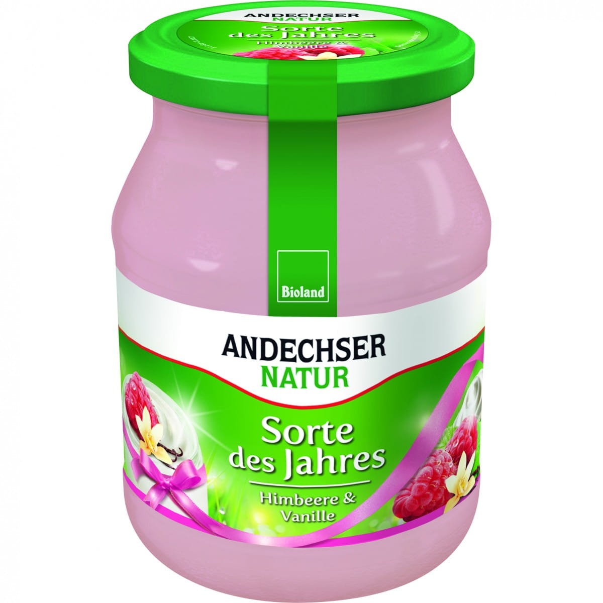 Yaourt framboise vanille 37% BIO 500 g ANDECHSER NATUR