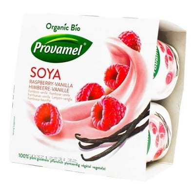 Yaourt soja framboise-vanille BIO 4x125 g PROVAMEL