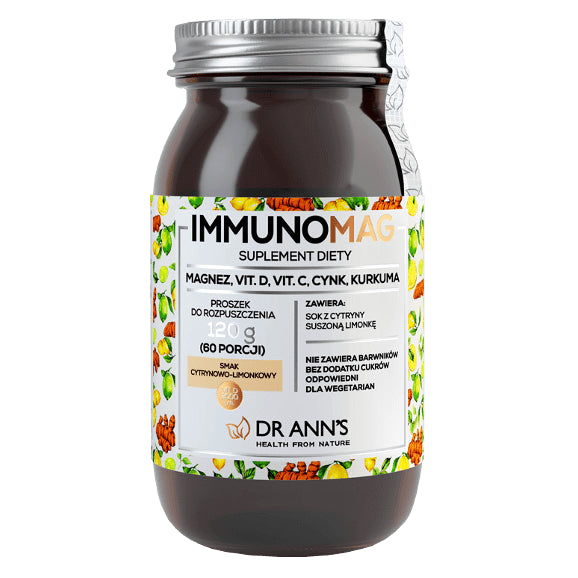 Magnésium vitamine D Vitamine C zinc curcuma immunomag 120 g DR ANN'S