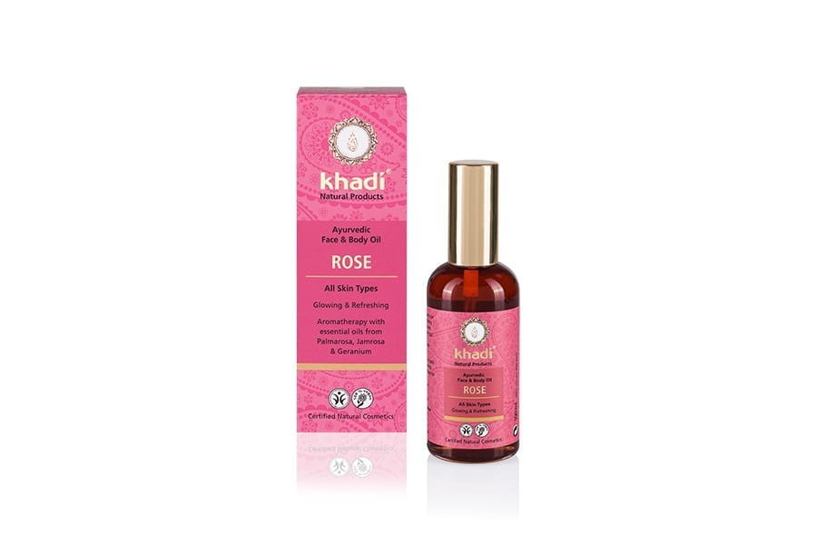 Huile Visage et Corps Ayurvédique à la Rose 100 ml - KHADI