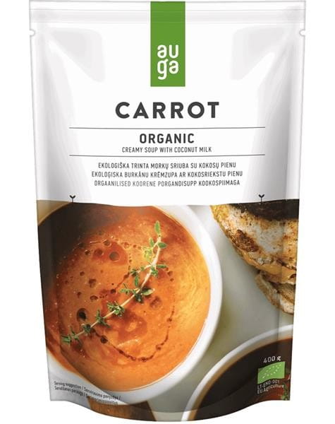 Velouté de carottes au lait de coco BIO 400 g AUGA