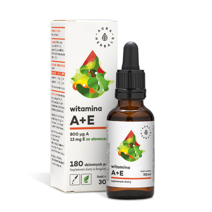 Vitamine A + E gouttes 30ml AURA HERBALS