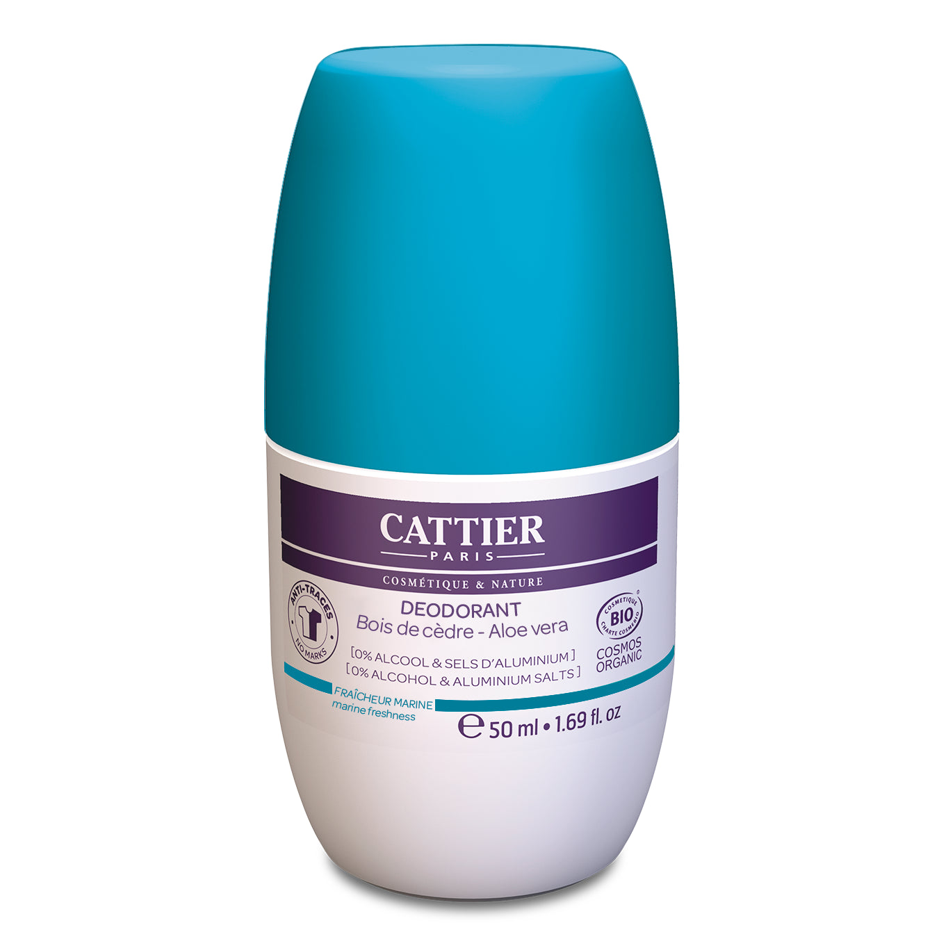 Déodorant éco eau de mer 50 ml - CATTIER