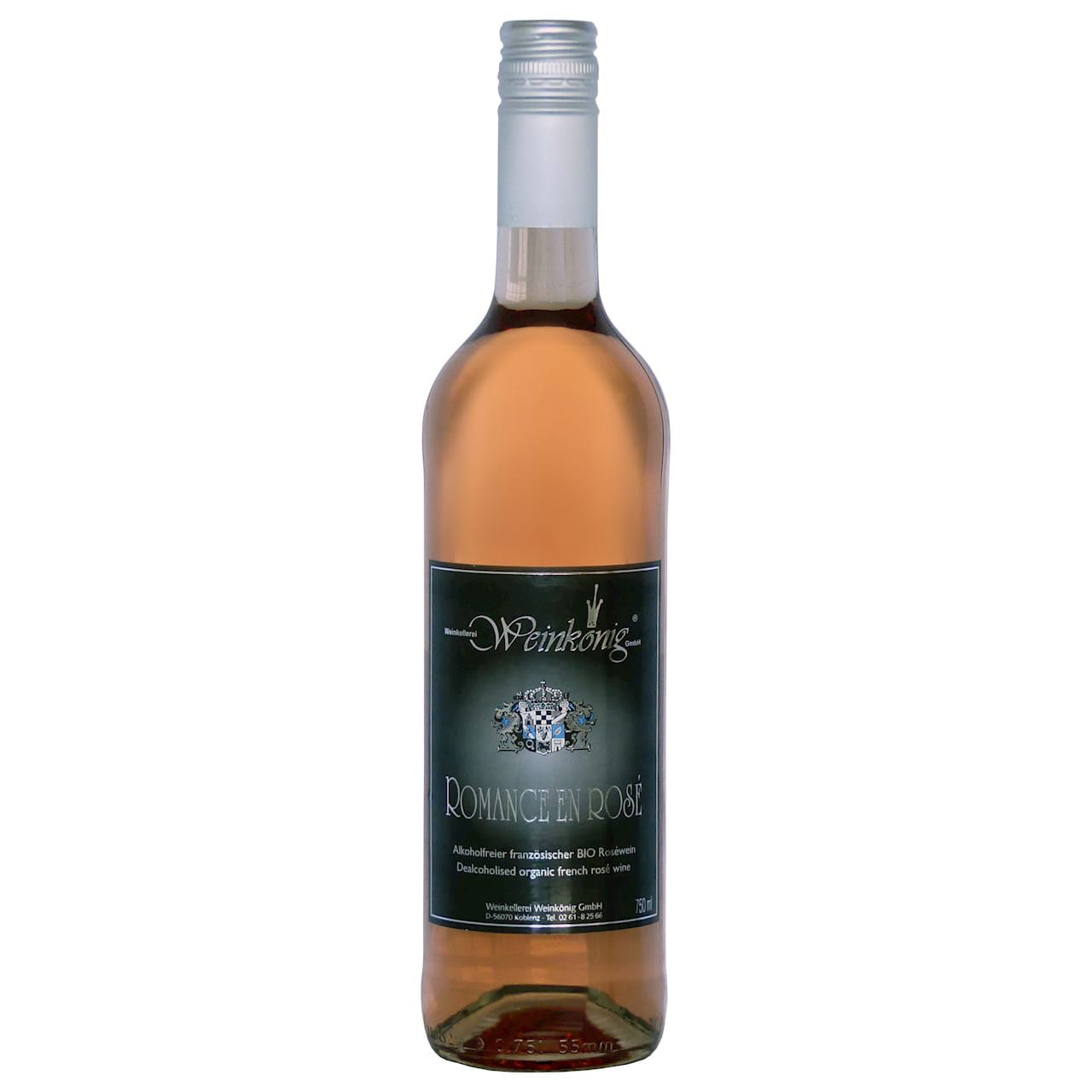 Romance sèche rosée en rosé sans alcool BIO 750 ml - WEINKOENIG