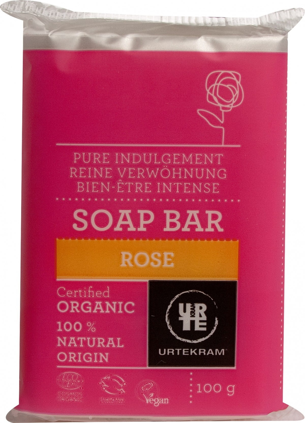Savon à la rose BIO 100 g URTEKRAM