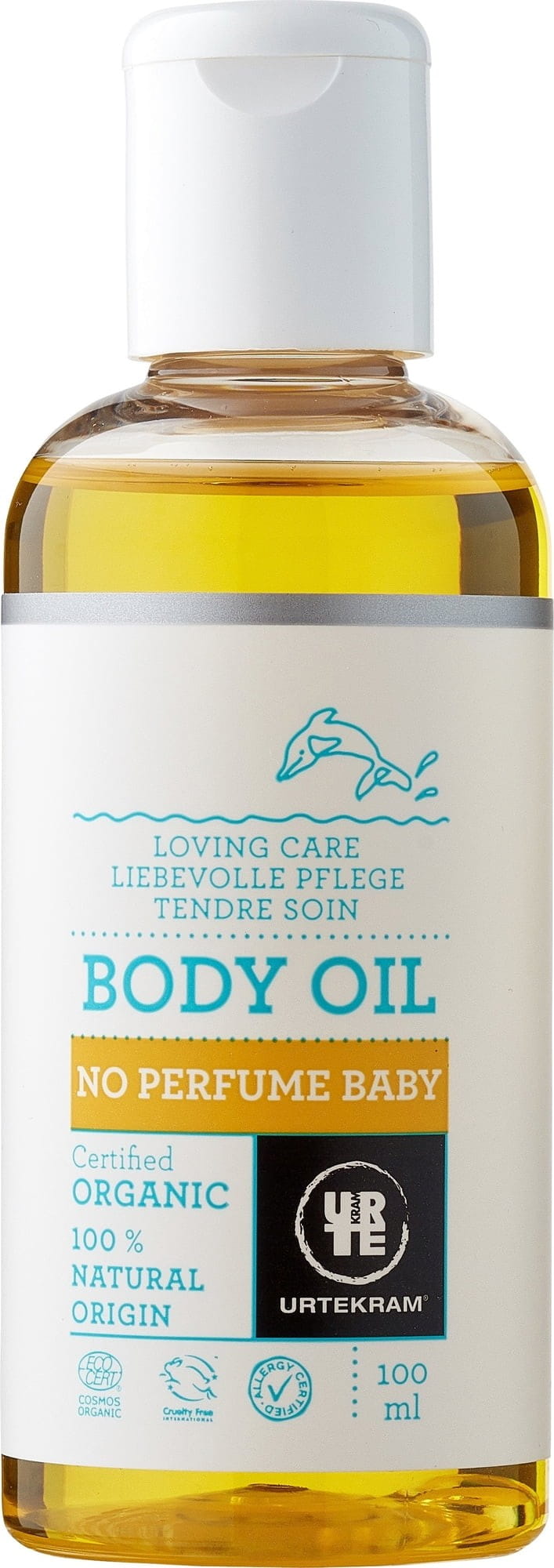 Huile corporelle neutre pour bébés BIO 100 ml URTEKRAM