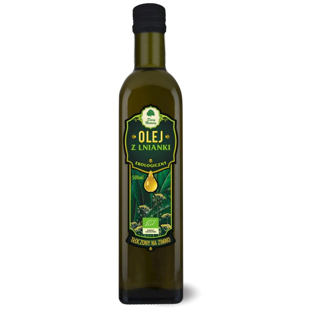Huile de lin (huile de safran) vierge non raffinée BIO 500 ml - DARY NATURY