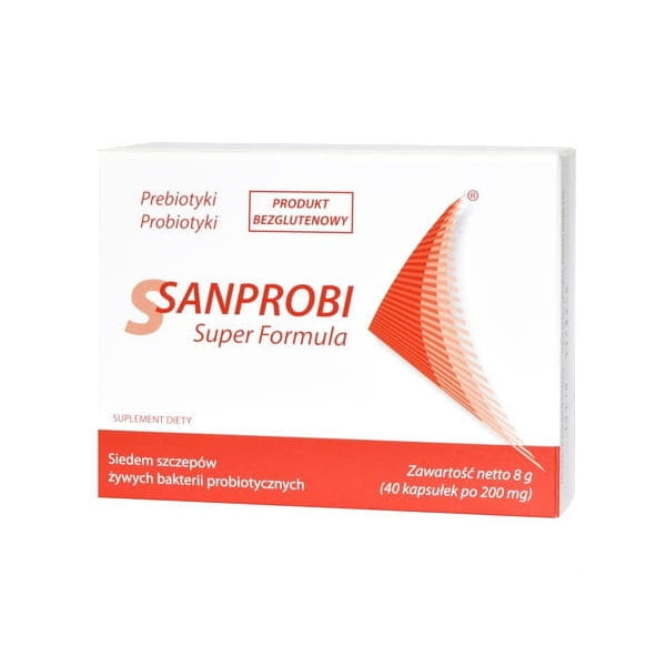 Super formule probiotiques 40 gélules SANPROBI