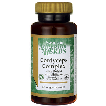 Cordyceps complexe reishi shiitake 60 gélules SWANSON