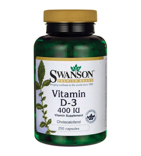 Vitamine D3 D - 3 400 UI 250 gélules SWANSON