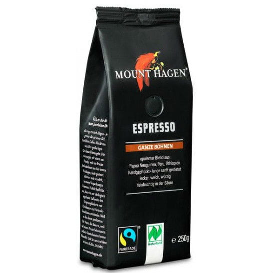 Café espresso équitable en grains BIO 250 g - MOUNT HAGEN