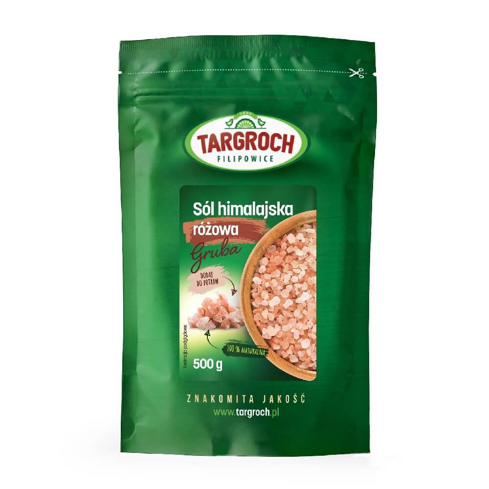 Sel rose de l'Himalaya épais 500g TARGROCH