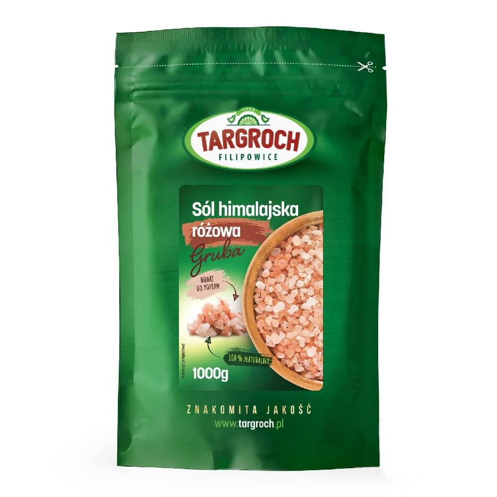 Sel rose de l'Himalaya épais 1000g TARGROCH