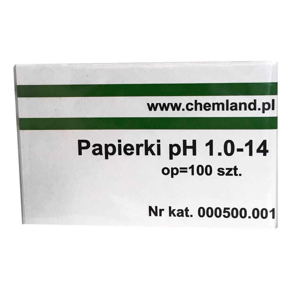 Papiers de tournesol PH 1 - 14 livret papier emballage 100 pièces CHEMLAND