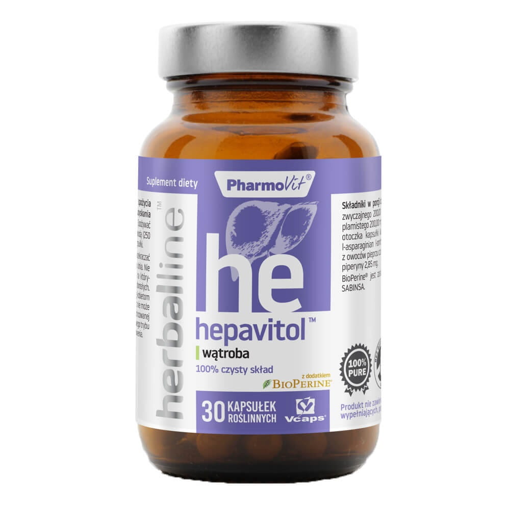 HEPAVITOL additionné de biopérine 30 vcaps PHARMOVIT HERBALLINE gélules