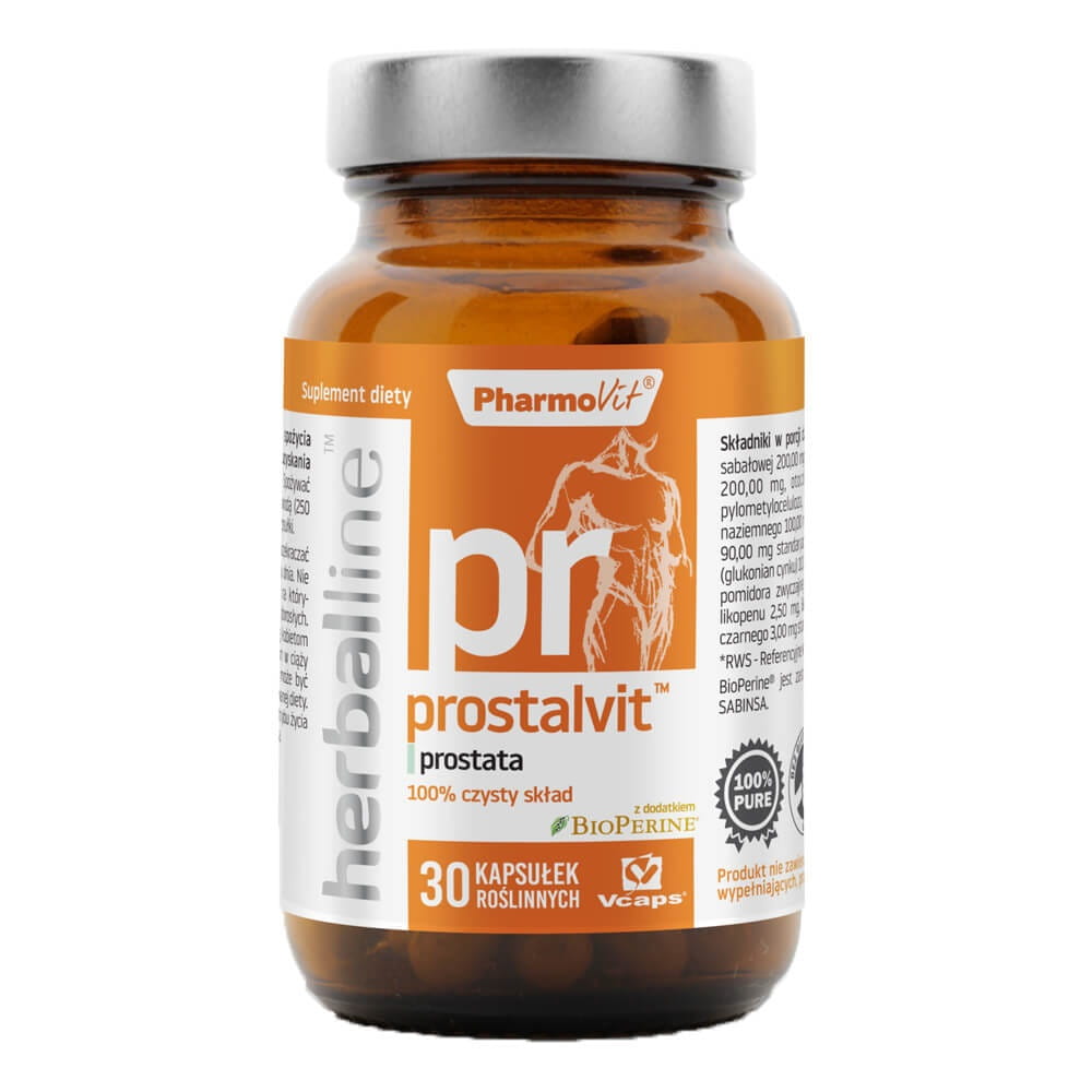 Prostalvit avec addition de bioperine 30 gélules vcaps PHARMOVIT HERBALLINE