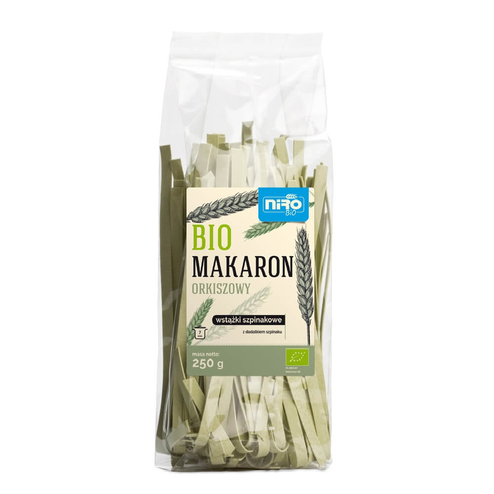 Nouilles épeautre BIO rubans épinards 250g NIRO