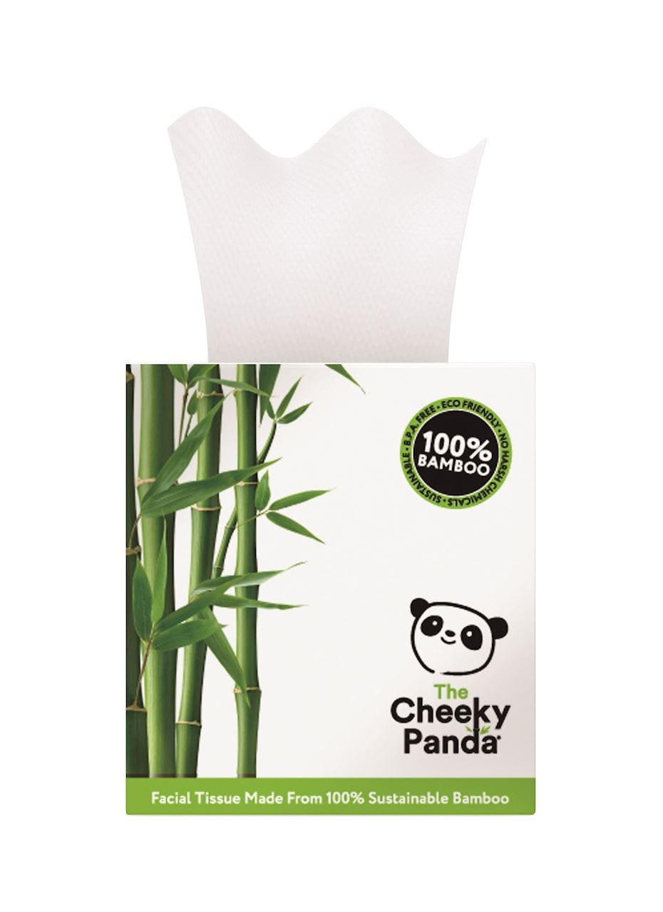 Mouchoirs en bambou à trois couches dans une boîte, 56 pièces - CHEEKY PANDA