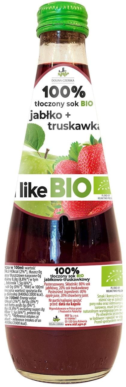 Jus de pomme et de fraise BIO 300 ml - VALLEE DE CZERSKA