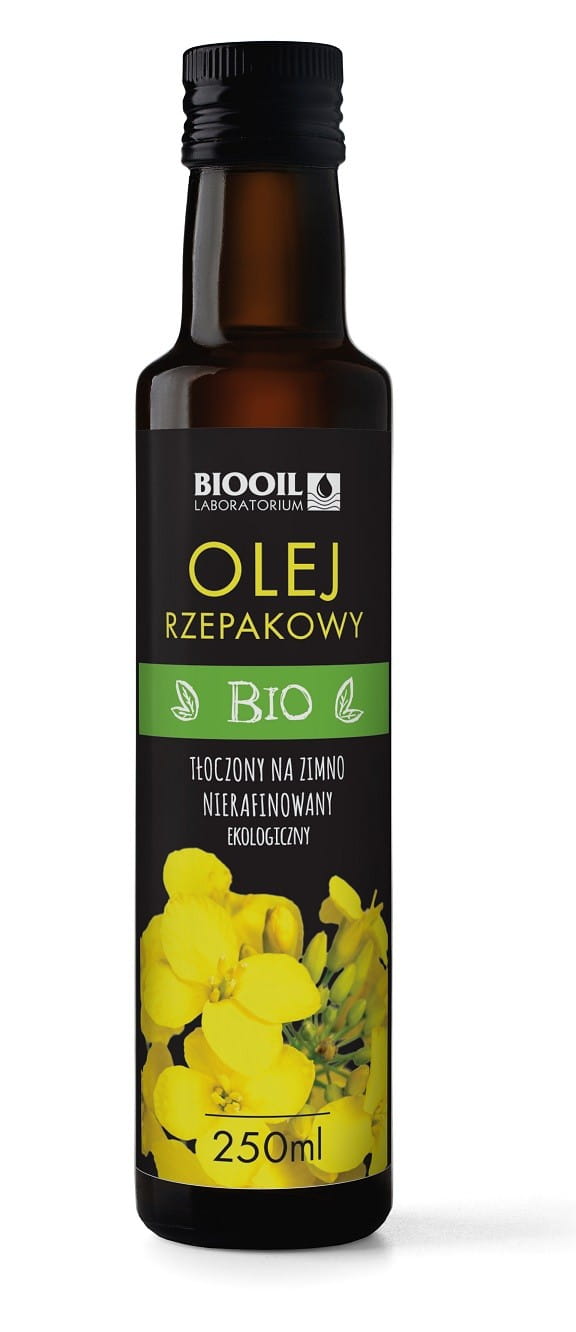 Huile de colza pressée à froid, non raffinée BIO 250 ml - BIOOIL