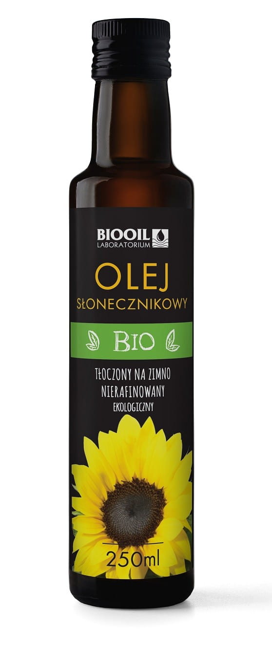 Huile de tournesol pressée à froid, non raffinée BIO 250 ml - BIOOIL