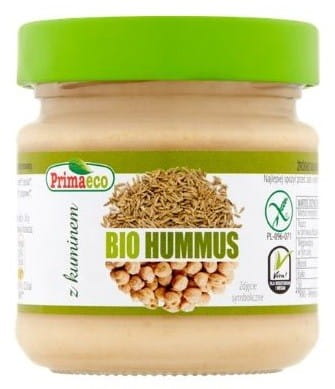 Houmous au cumin bio sans gluten 160 g - PRIMAECO