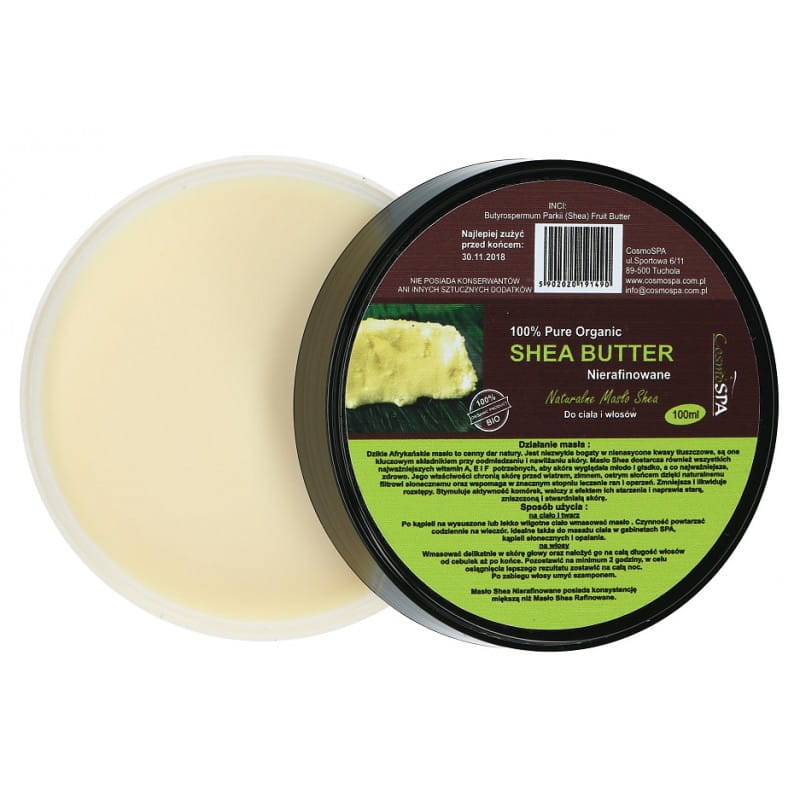 Beurre de karité non raffiné 100ml COSMOSPA