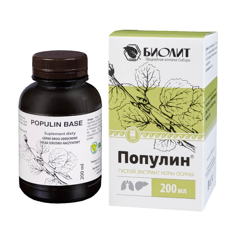 Base populine extrait de peuplier noir 200ml bioLIT