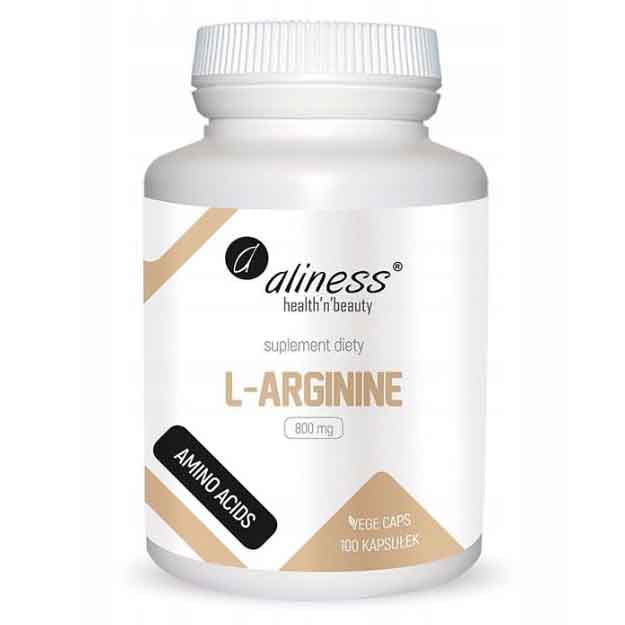 L-arginine L-agrinine 800mg 100 gélules gélules végétales ALINESS