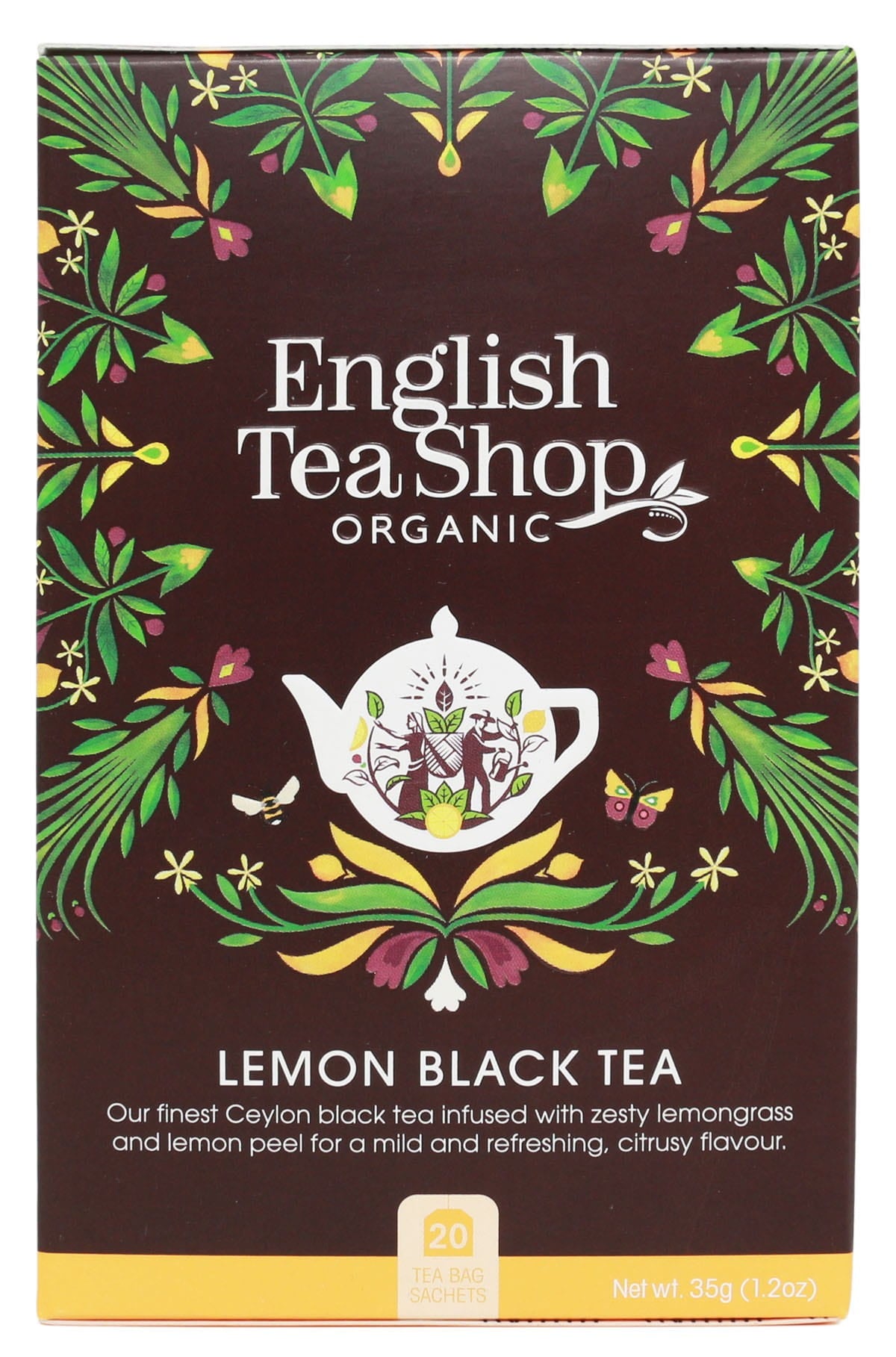 Thé noir à la citronnelle (20x1.75) BIO 35 g ENGLISH TEA SHOP