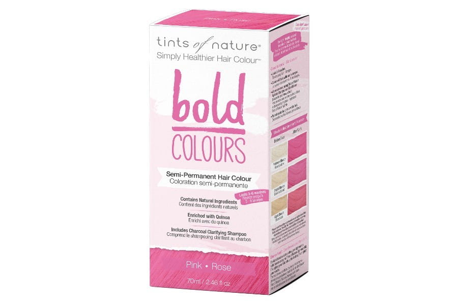 Teinture capillaire semi-permanente couleurs vives - rose TINTS OF NATURE