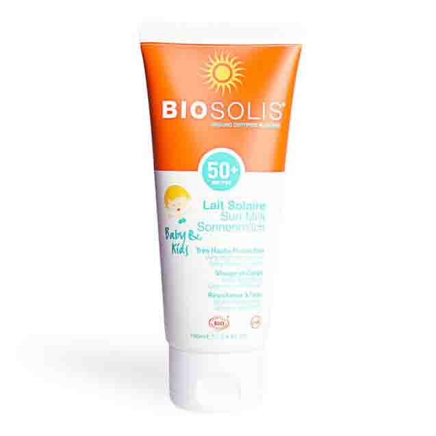 Lait solaire pour nourrissons et enfants SPF 50+ eco 100 ml - BIOSOLIS