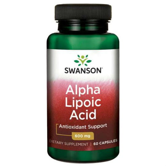 Ala acide alpha lipoïque 600mg acide alpha lipoïque 60 gélules de SWANSON