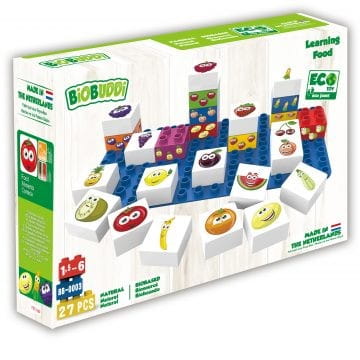 Un set de blocs alimentaires 27 éléments - BIOBUDDI