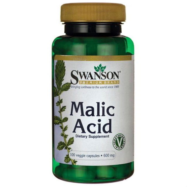 Acide malique acide malique 600mg 100 gélules de SWANSON
