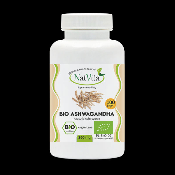 Ashwagandha BIO 360mg 100 gélules NATVITA