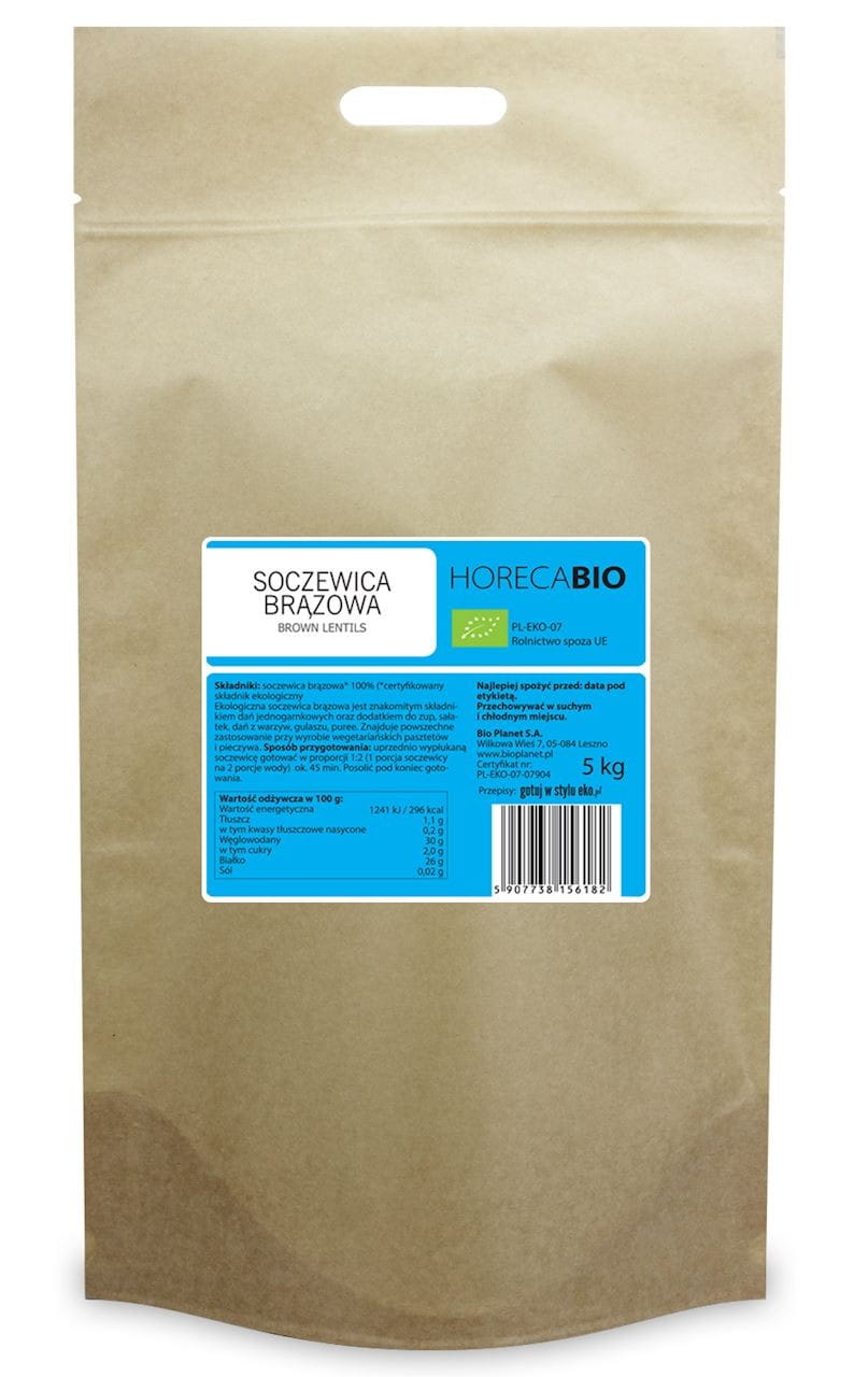 Lentilles brunes BIO 5 kg - HORECA