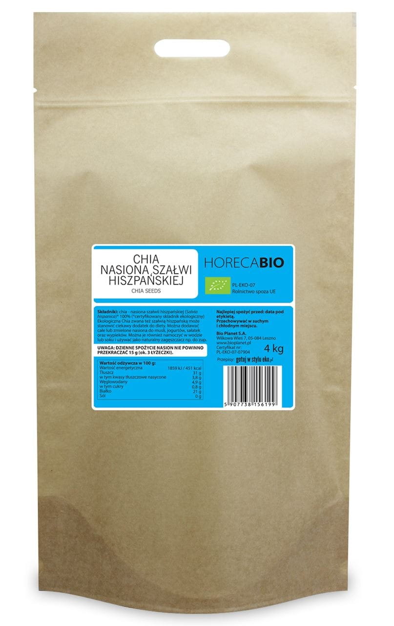 Chia - Graines de sauge espagnole BIO 4 kg - HORECA
