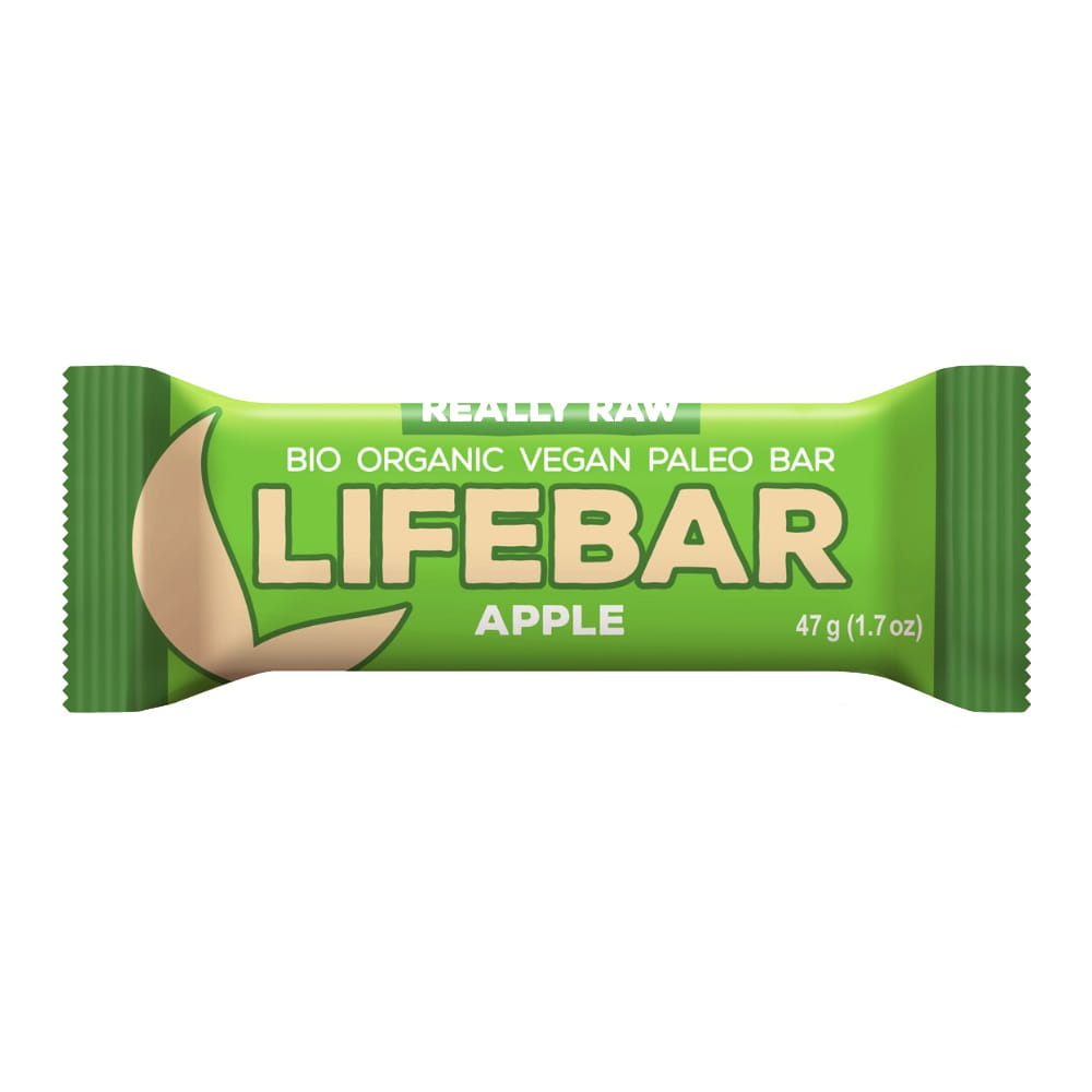 Barre pomme crue BIO sans gluten 47 g - LIFEFOOD