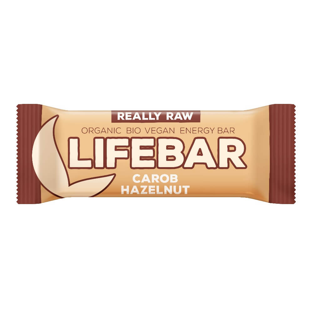 Barre à la caroube et aux noix crues sans gluten BIO 47 g - LIFEFOOD